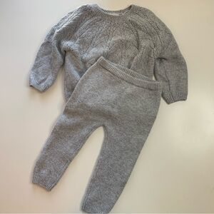 Old Navy Light Gray Knit Set